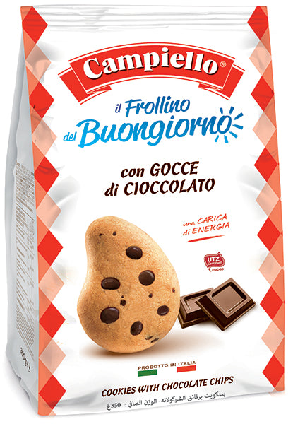 Frollino cookies with chocolate chips